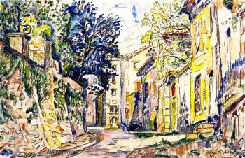 Paul Signac paintings artwork, Bourg-Saint-Andeol Paul Signac paintings artwork, Bourg-Saint-Andeol